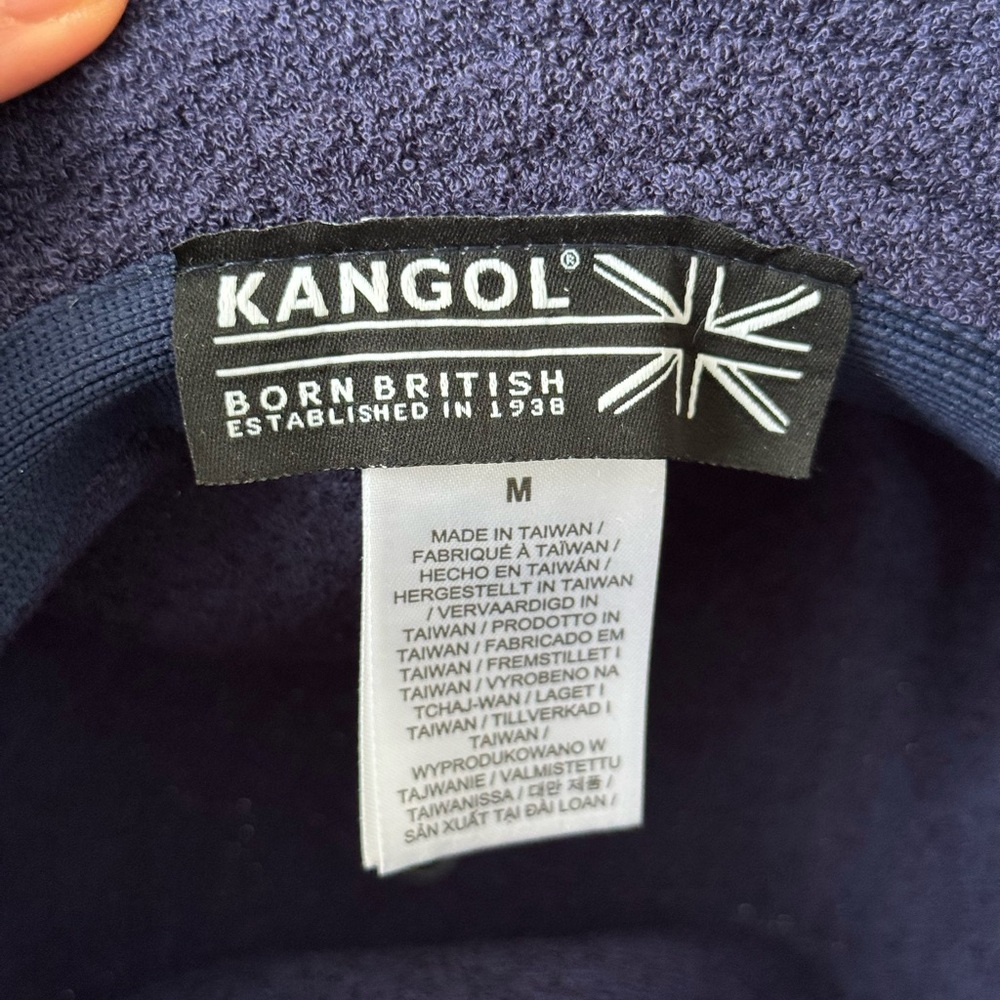 Kangol Dark Blue Terry Bucket Hat, Size M - Picture 5 of 5